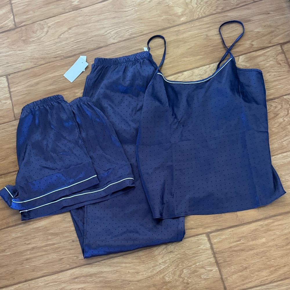 {Flora Nikrooz} 3 pc Midnight Blue Pajama Set